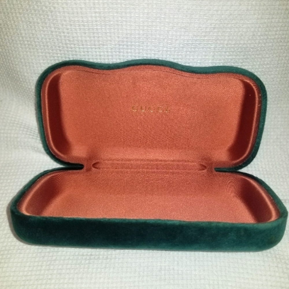Gucci Green Velour Sunglass Case